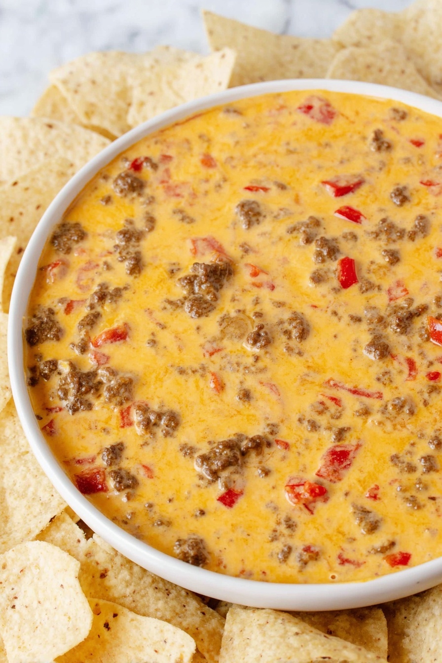 Velveeta sausage dip - Serving Suggestion