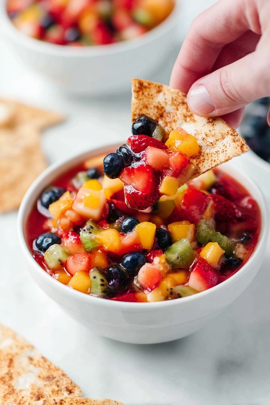 Fruit Salsa - Serving Suggestion