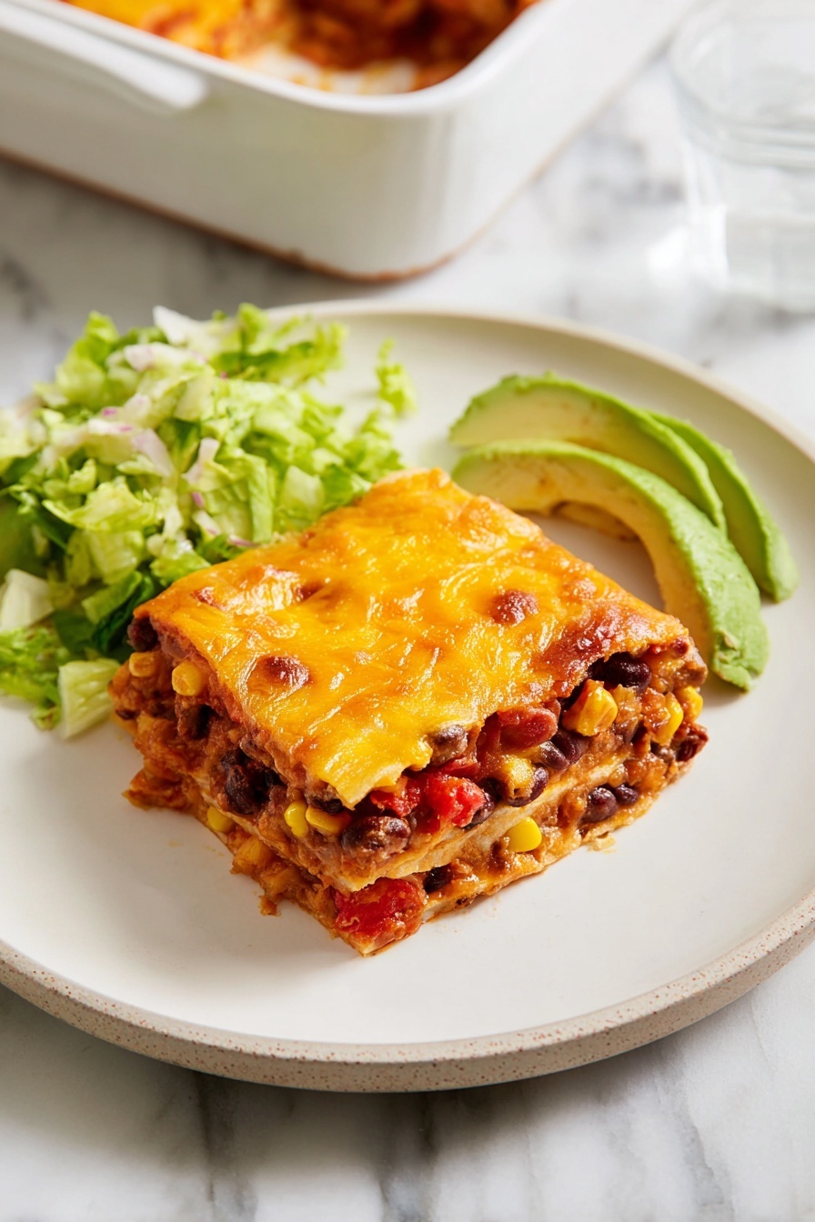 Loaded Taco Squares - Serving Suggestion