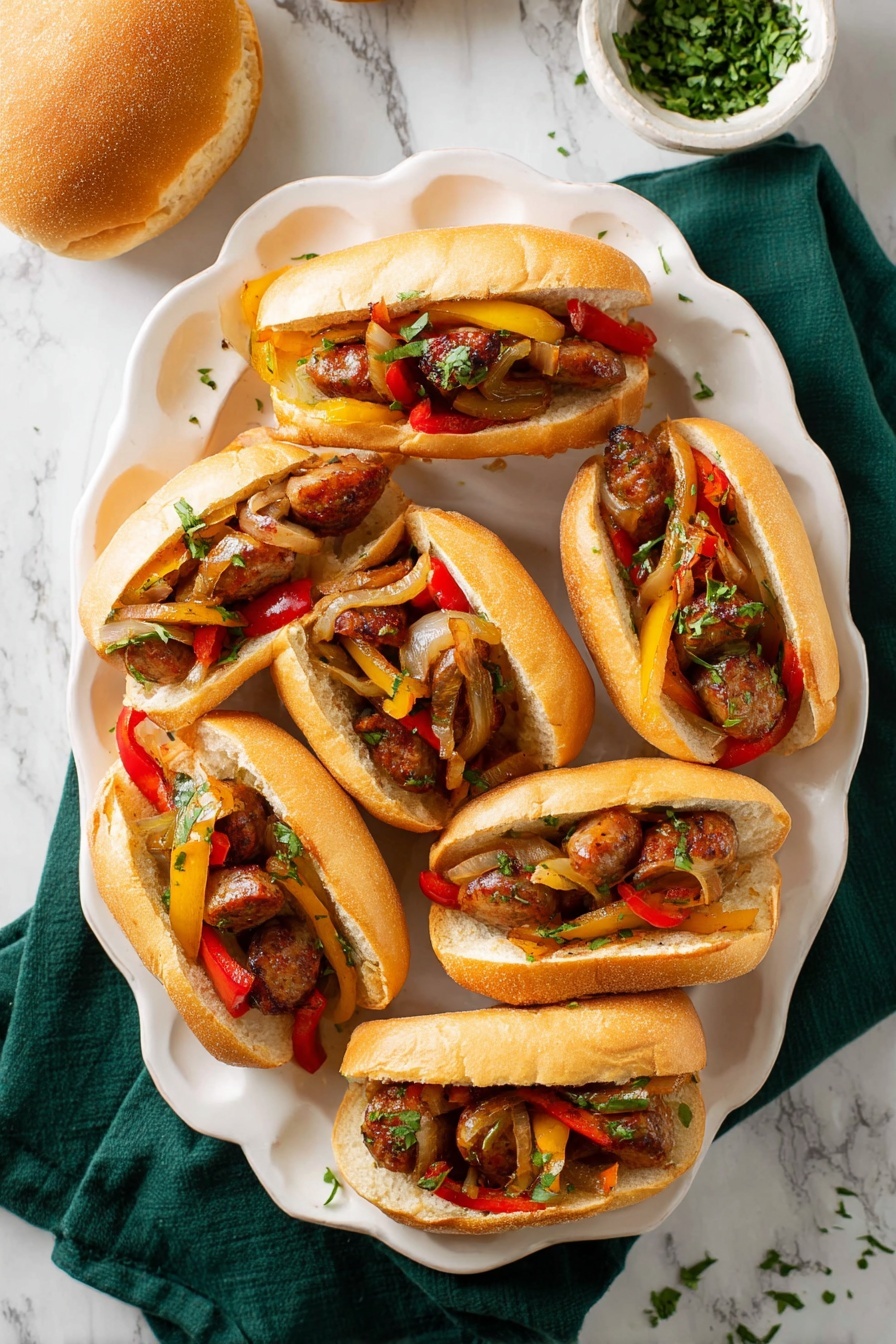 Sausage and Pepper Skillet - Serving Suggestion