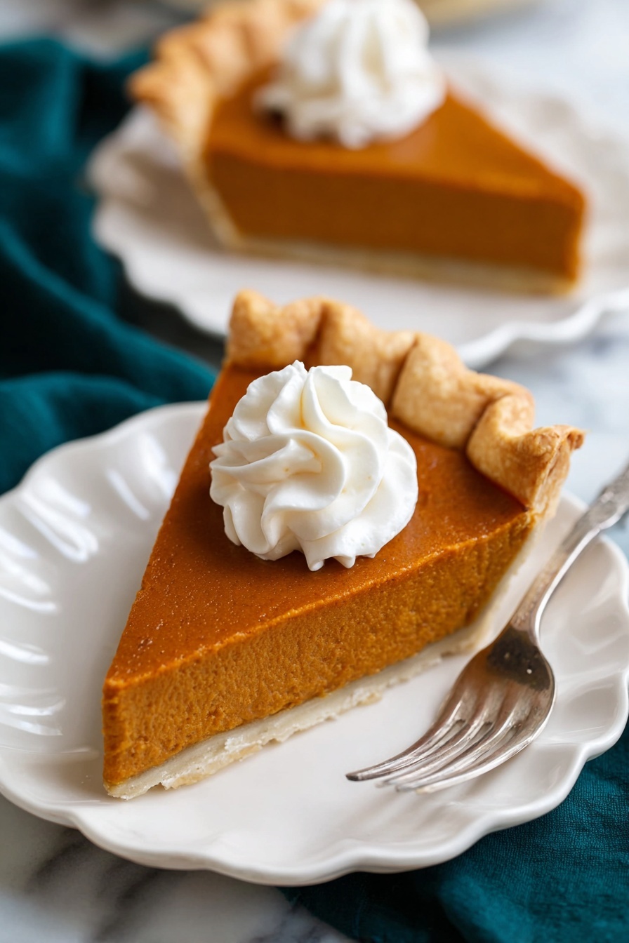 Pumpkin Pie - Serving Suggestion
