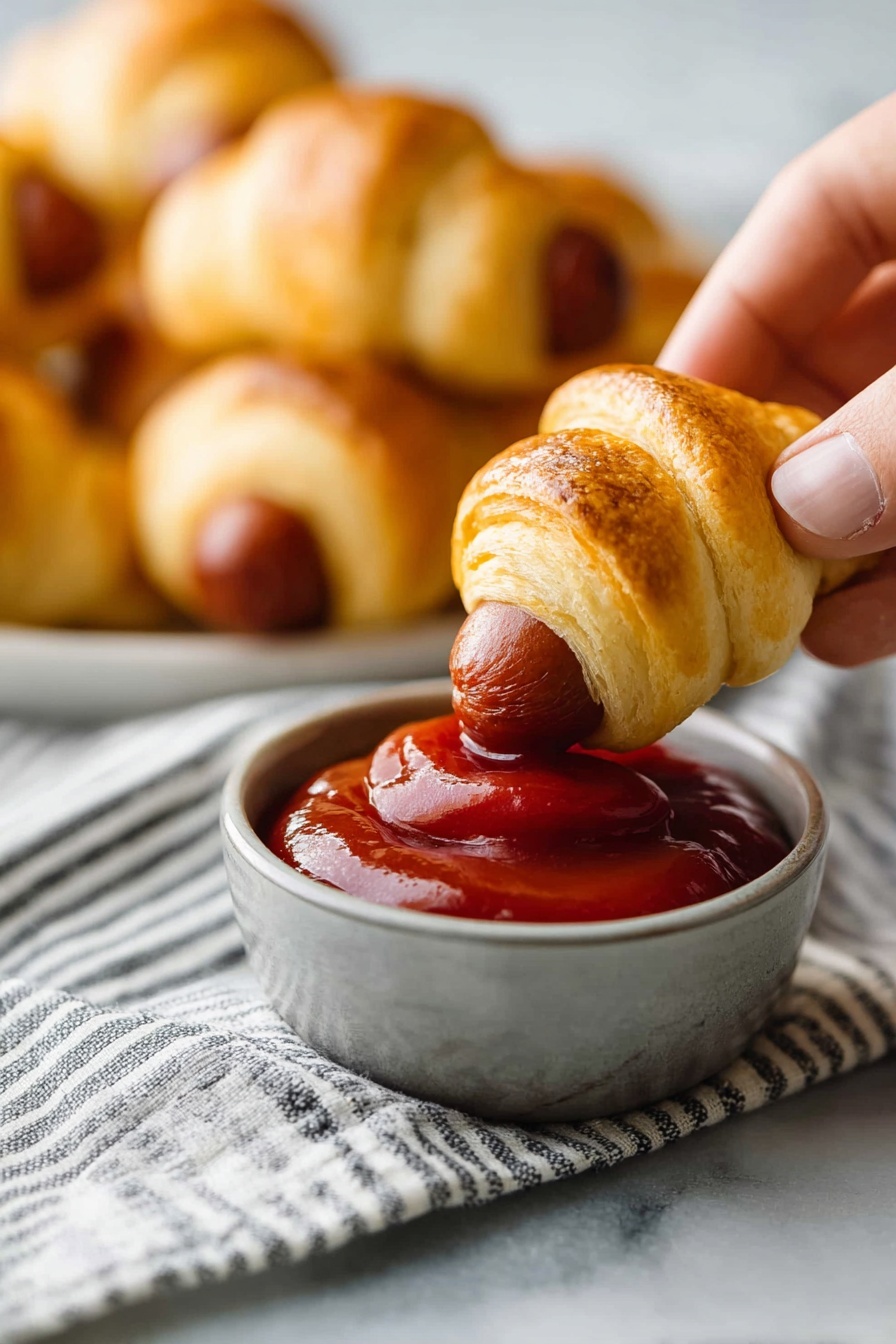 hot dog pigs in a blanket - Serving Suggestion