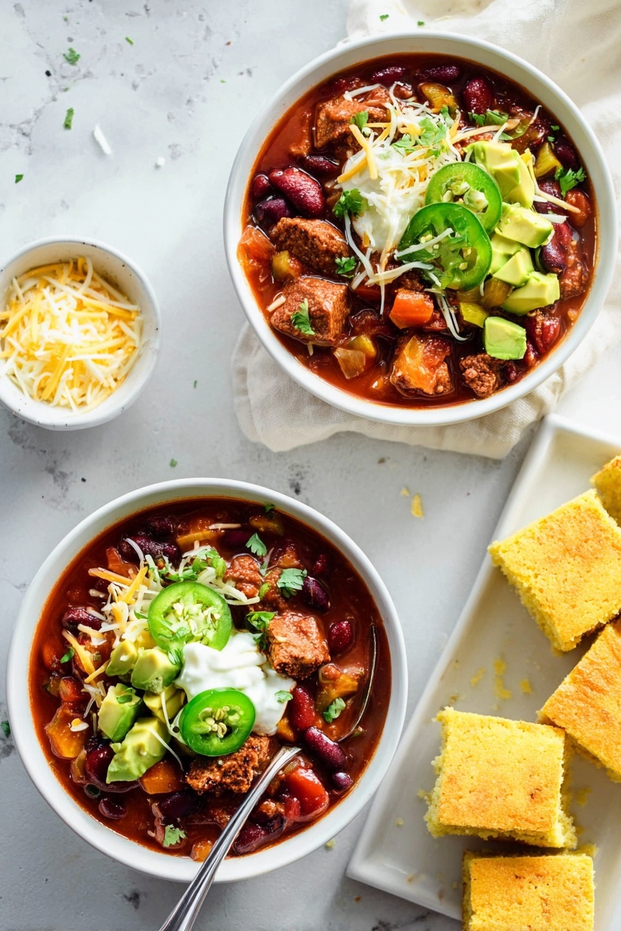 Turkey Chili - Serving Suggestion