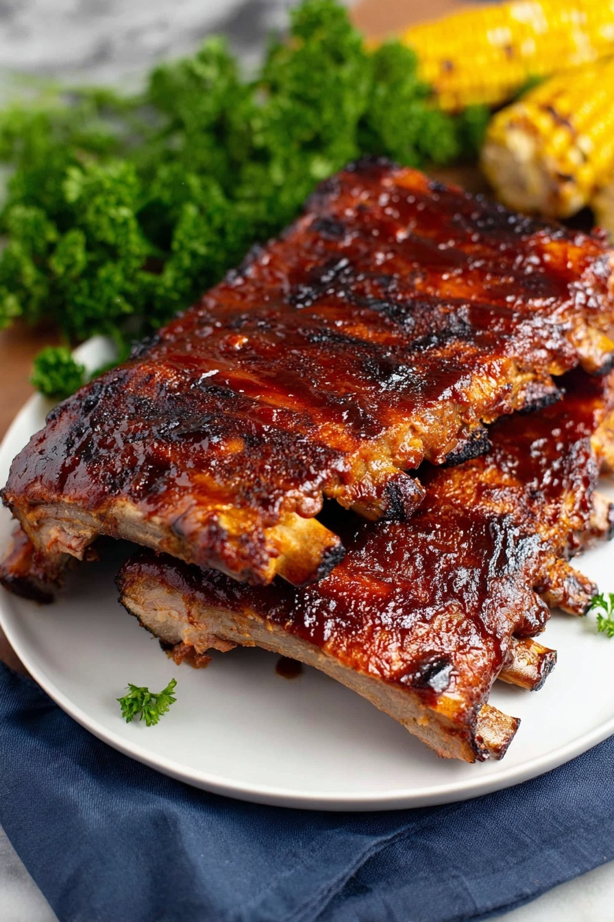 Grilled Ribs - Serving Suggestion
