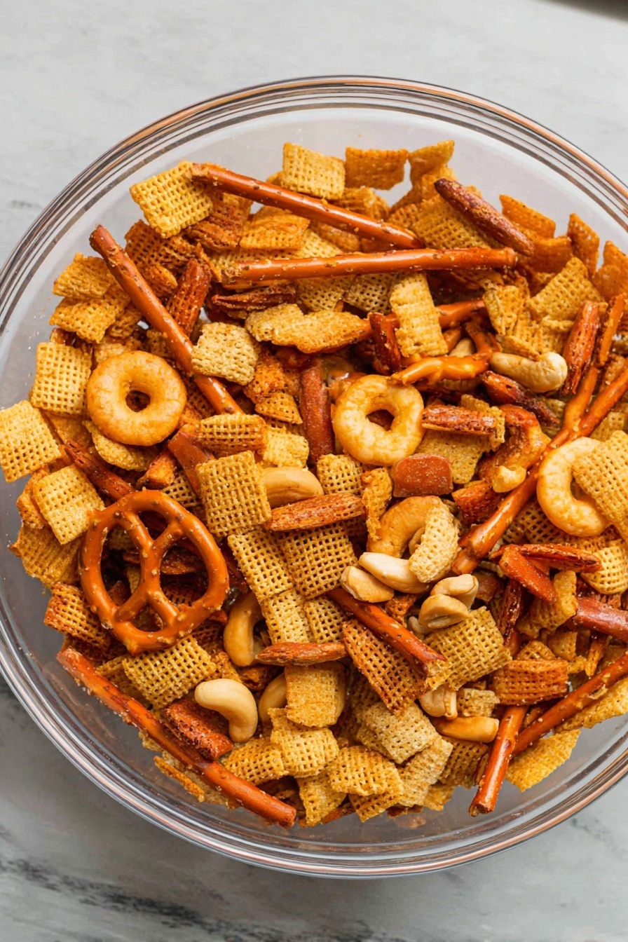 Dill Pickle Chex Mix - Serving Suggestion