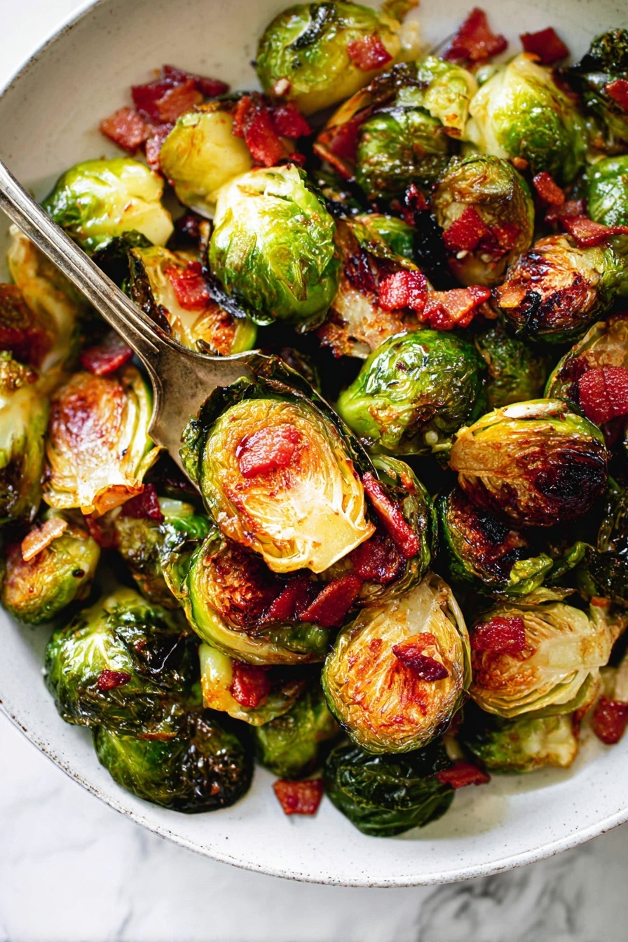 crispy bacon Brussels sprouts - Serving Suggestion