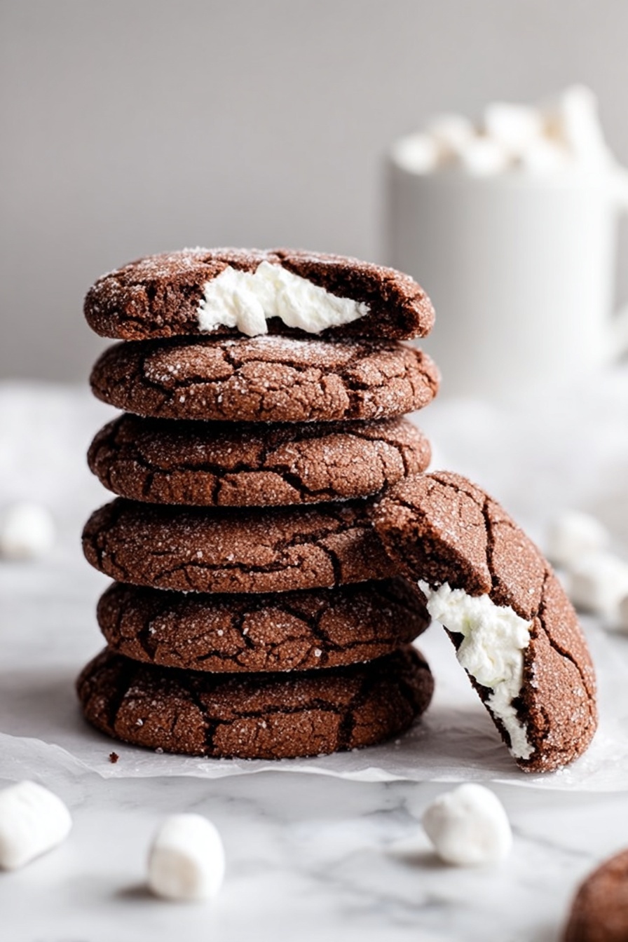hot chocolate cookies - Serving Suggestion