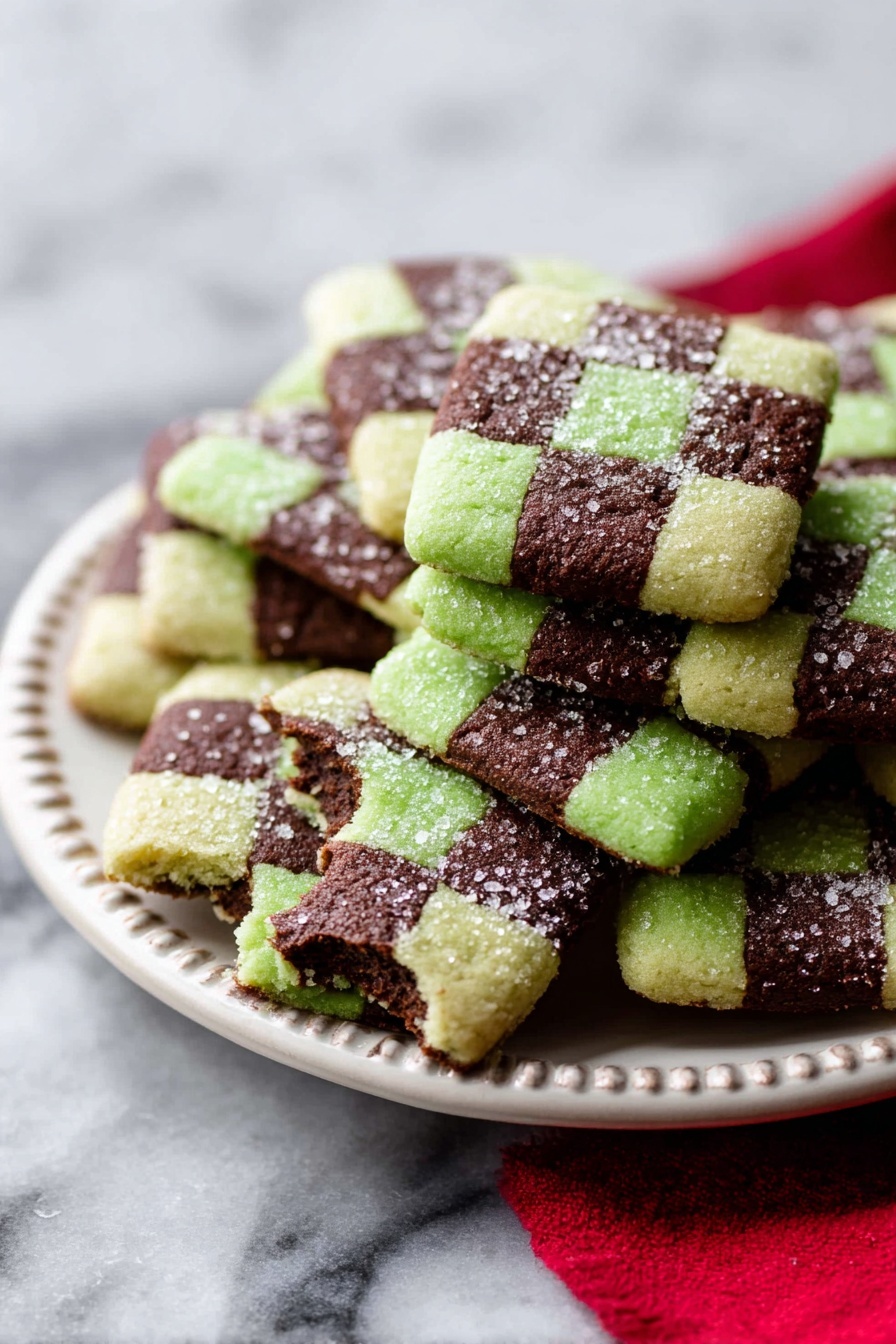 Mint Chocolate Cookies - Serving Suggestion