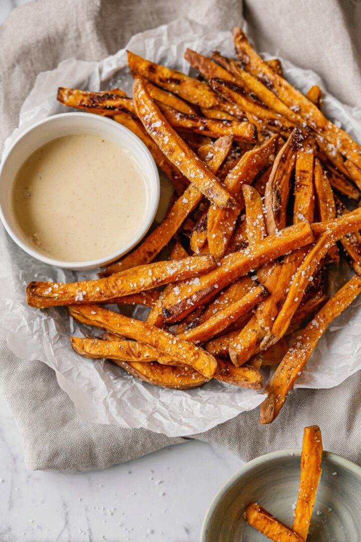 Sweet Potato Fries with Toasted Marshmallow Dip — Delicious & Unique